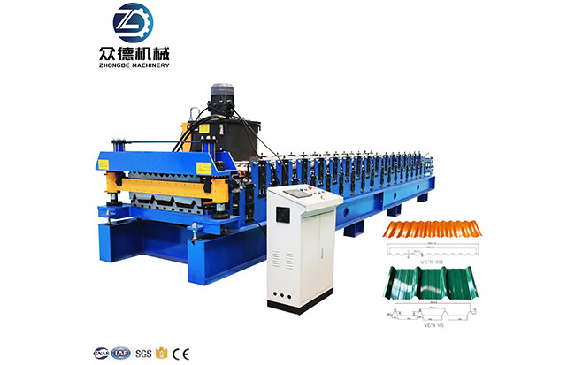 850波纹+750梯形双层压瓦机